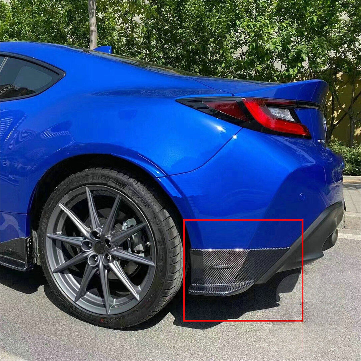 For Toyota GR86 Subaru BRZ True Carbon Fiber Replacement Rear Corner Car Exterior Modification Accessories