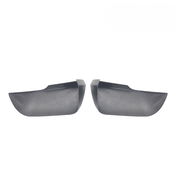For 14-21 Ford Mustang Matte Carbon Fiber Rearview Mirror Cover, US Standard Version Rearview Mirror Cover with Light Position