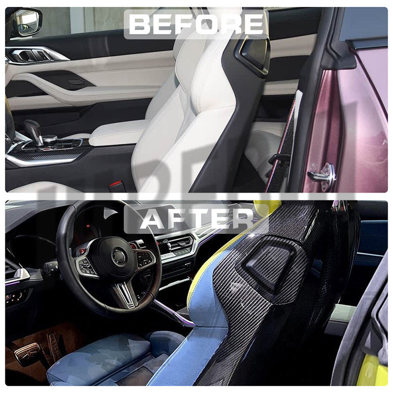 For BMW G80 G81 M3 G82 M4 Dry Carbon Fiber Seat Back, Carbon Fiber Seat Back Modification