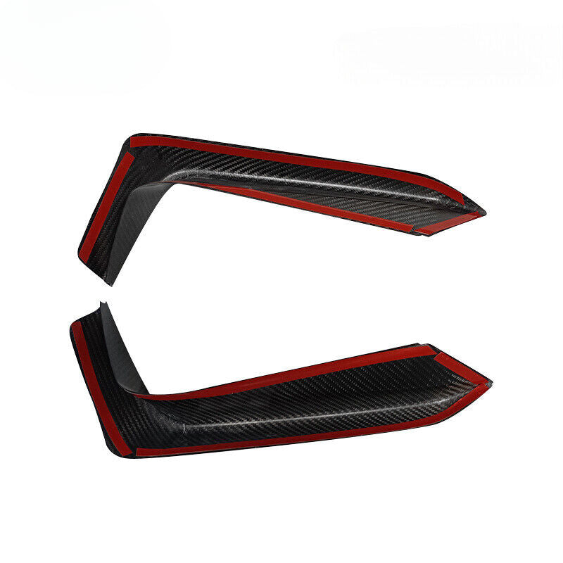 For 24-26 Ford Mustang Carbon Fiber Front Bar Fog Light Trim
