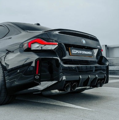 BMW G87 M2 Modified Rear Lip MP Small Surrounding Dry Carbon Fiber Rear Bar Decoration Rear Spoiler Modification