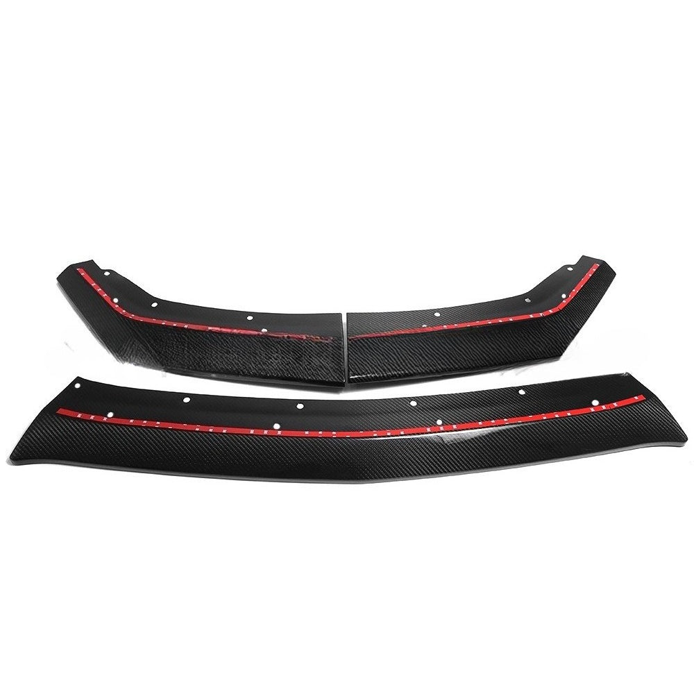 For 24 Black Horse Mustang GT S650 True Carbon Fiber Mustang Front Lip Front Shovel Three-stage Modification Accessories
