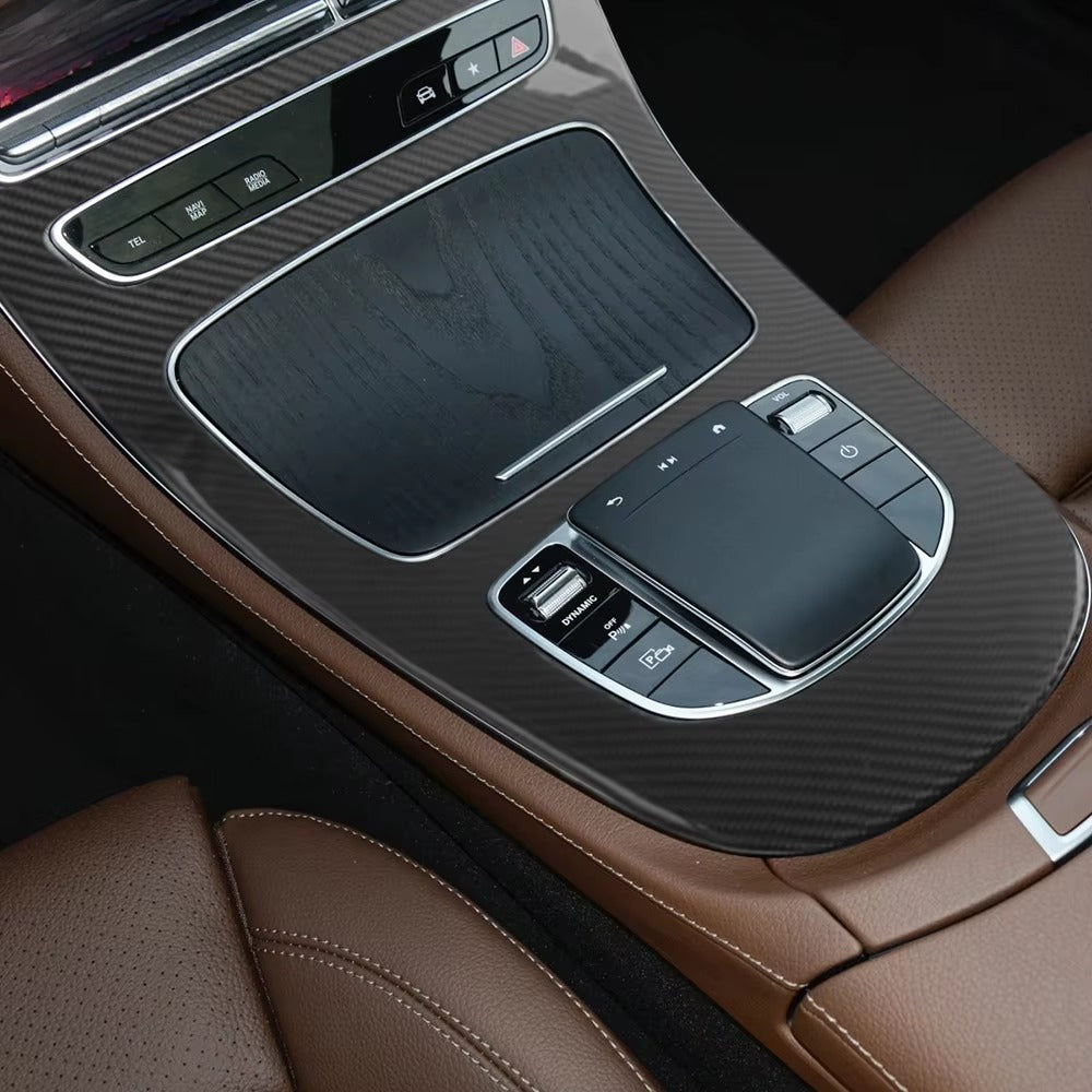 Matte Dry Carbon Fiber Car Interior Kits for Mercedes Benz CLS 2019+ Center Console Decoration Sticker