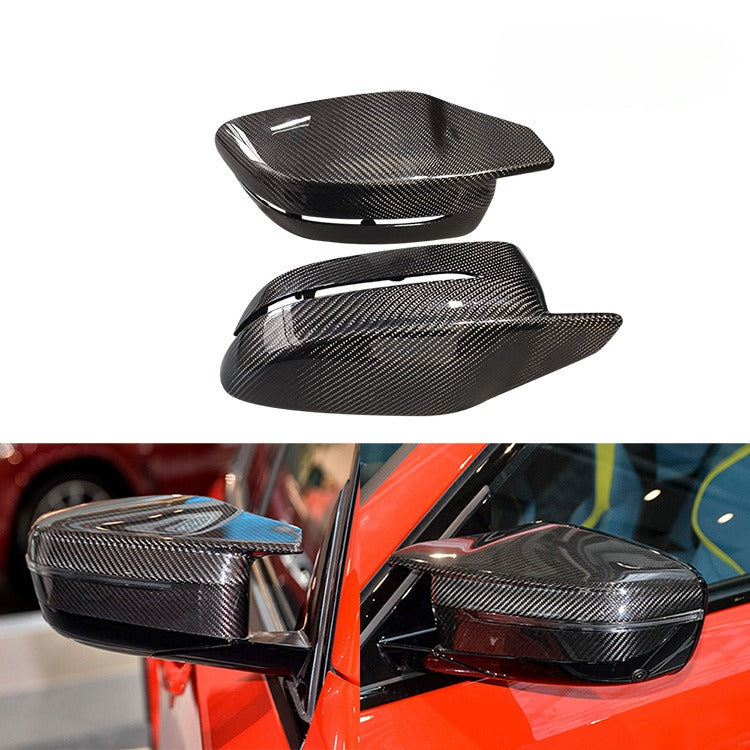 For BMW M2 G87 M3 G80 M4 G82 Carbon Fiber Mirror Cover, Replacement Mirror Cover
