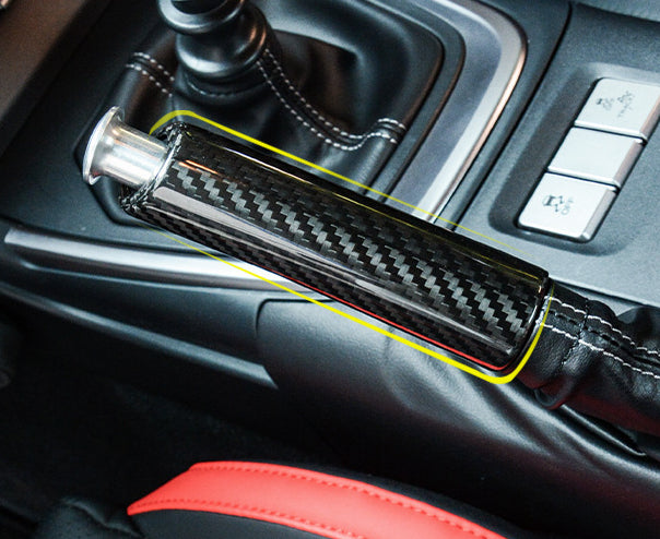 For 22 Subaru BRZ Toyota GR86 True Carbon Fiber Handbrake Case Car Interior Modification