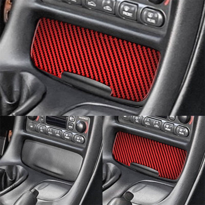 Suitable for Chevrolet 98-05 Corvette C5 Interior Modification Carbon Fiber Charging Panel Decorative Sticker