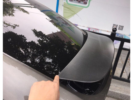 For 16-24 Tesla Tesla Model X Matte Carbon Fiber Tail Fixed Wind Wing Sports Tail