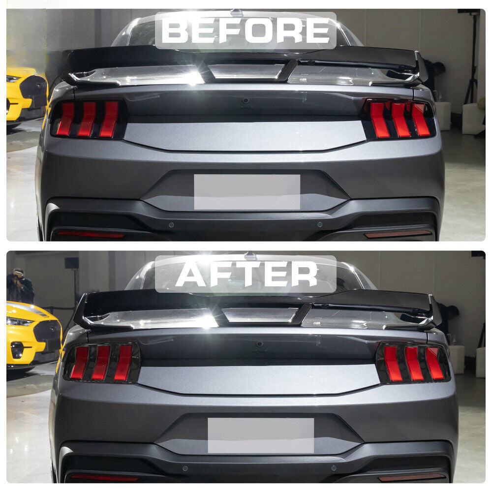 For 24 Ford Mustang Carbon Fiber Rear Taillight Cover Frame