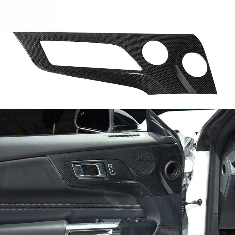 For 24-26 Ford Mustang Carbon Fiber Interior Door Panel Upholstery