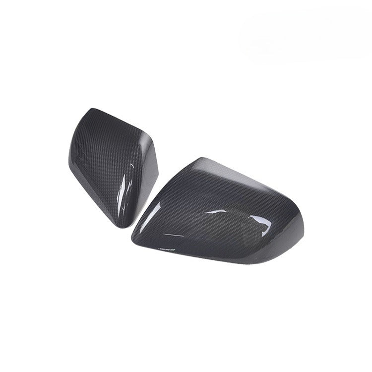 For 14-21 Ford Mustang Carbon Fiber Rearview Mirror Cover, Bright US Standard Version Without Lamp Position Reversing Cover Case