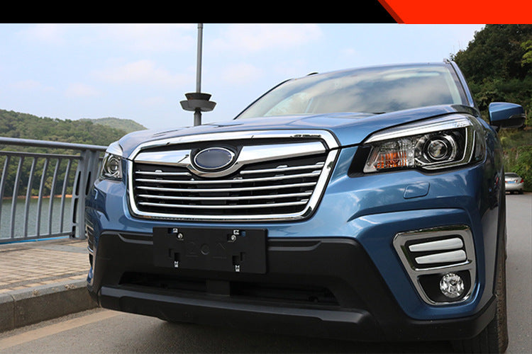 For 18-19 Subaru Forester Modified Front Middle Net Trim, Special Middle Net Electroplating Bright Strip Accessories
