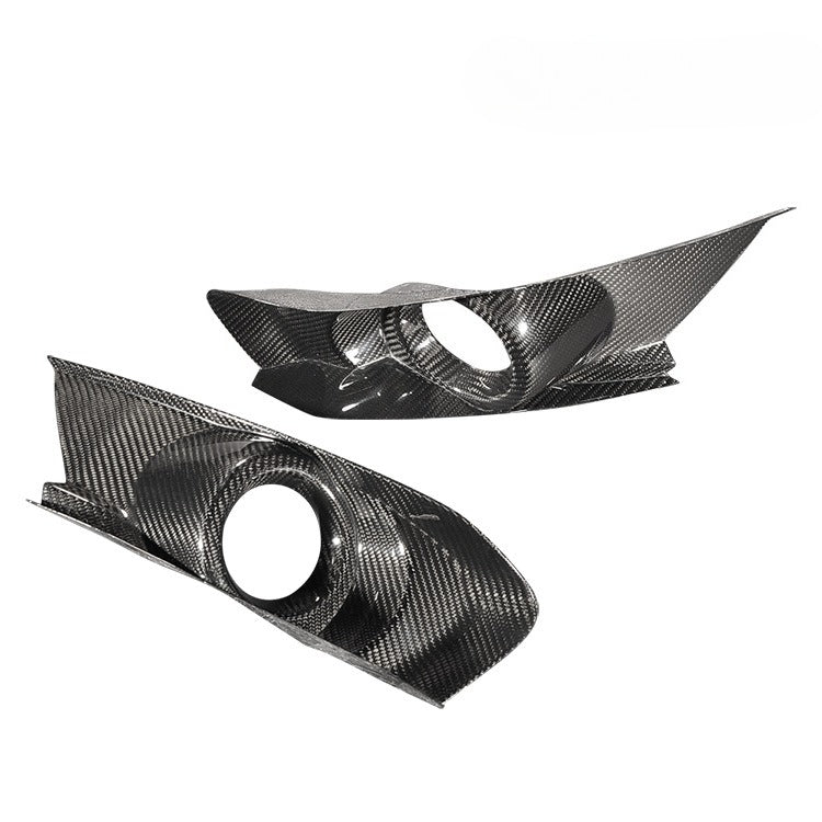 For Ford Mustang Carbon Fiber Fog Light Frame, Fog Lampshade, Mustang Modified Fog Light Frame Daytime Running Light Shell