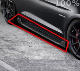 For 14-17 Ford Mustang Side Skirt, Carbon Fiber Side Skirt, Mustang Carbon Fiber Side Skirt