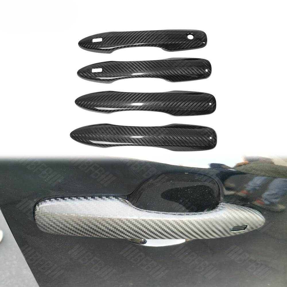 For 23-25 Toyota Corolla GR Carbon Fiber External Door Handle, Yaris GR Dry Carbon Fiber External Door Handle
