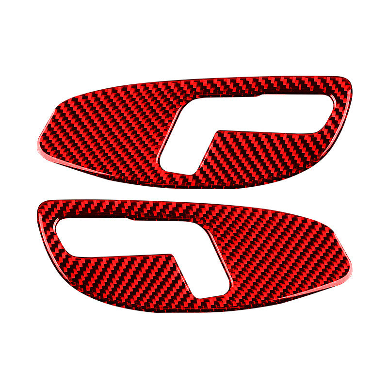 Suitable for Chevrolet Camaro Hornet Red Carbon Fiber Seat Adjustment Panel Decorative Interior Patch Modification