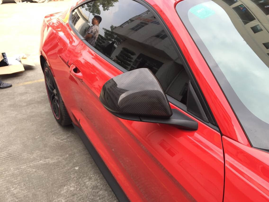 For 14-17 Ford Mustang Side Skirt, Carbon Fiber Side Skirt, Mustang Carbon Fiber Side Skirt