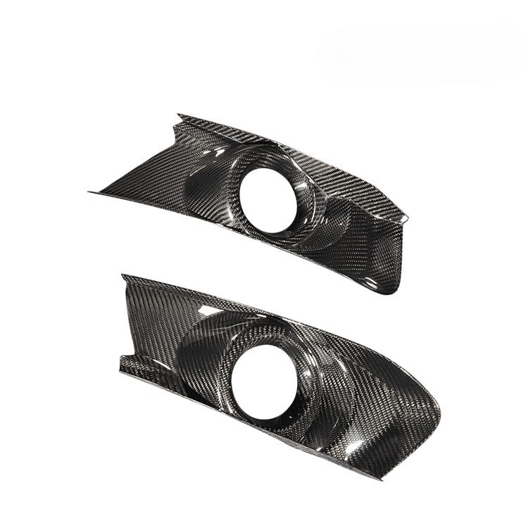 For Ford Mustang Carbon Fiber Fog Light Frame, Fog Lampshade, Mustang Modified Fog Light Frame Daytime Running Light Shell