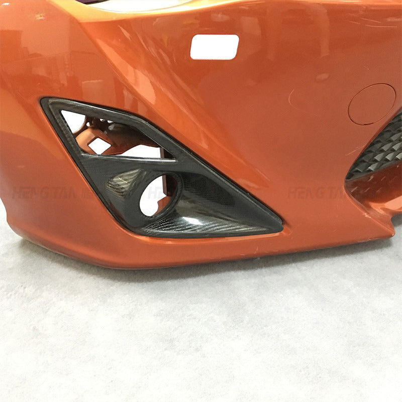 For Toyota GT86 Subaru BRZ Modified Carbon Fiber Front Bumper Fog Light Frame Car Trim Accessories