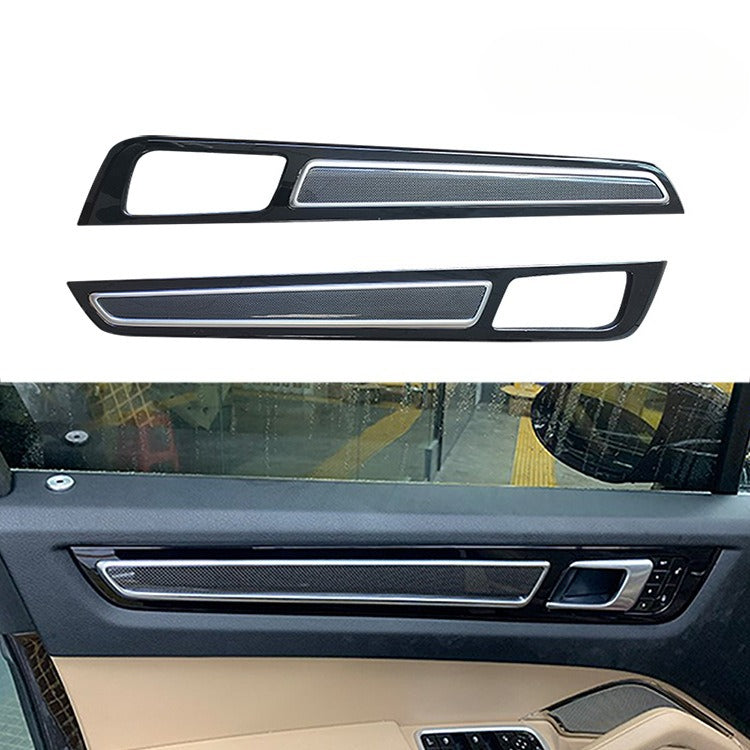 18-21 New Cayenne Carbon Fiber Buckle Replacement Interior Central Control Instrument Inner Door Trim Right Drive