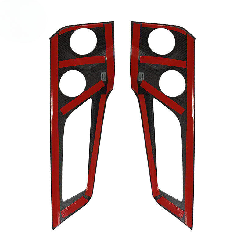 For 24-26 Ford Mustang Carbon Fiber Interior Door Panel Upholstery