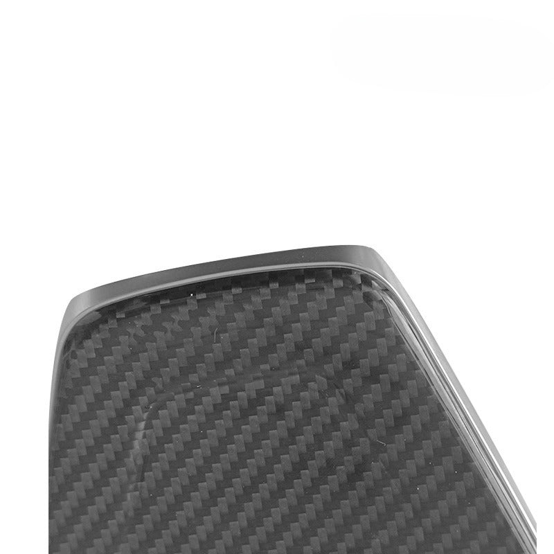For 22-24 Tesla Model S Carbon Fiber Steering Cover, Carbon Fiber Replacement Steering Wheel Cover