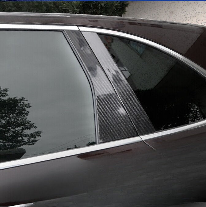 For Porsche Macan Carbon Fiber Mid-column Exterior Modification, Window Carbon Fiber B-pillar C-pillar Trim Modification