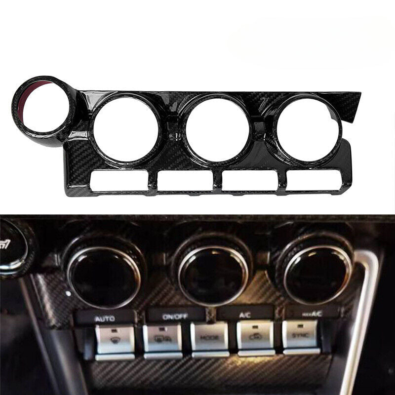 For Subaru BRZ Toyota GR86 Dry Carbon Fiber Air Conditioning Control Key Panel