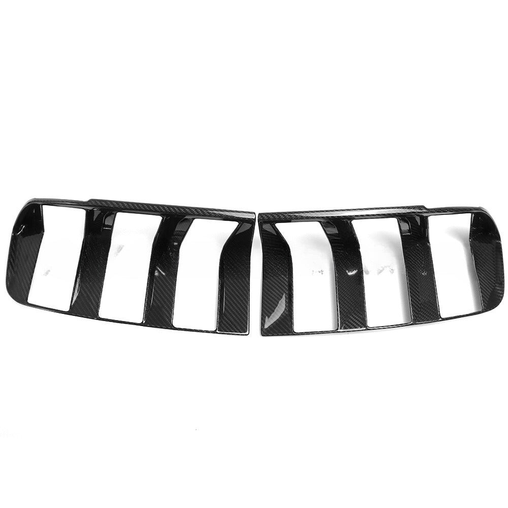For 24 Mustang S650 GT Black Horse True Carbon Fiber Mustang Steering Taillight Frame Decoration