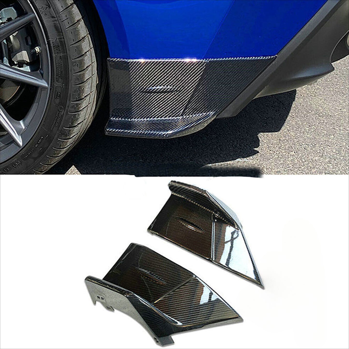 For Toyota GR86 Subaru BRZ True Carbon Fiber Replacement Rear Corner Car Exterior Modification Accessories