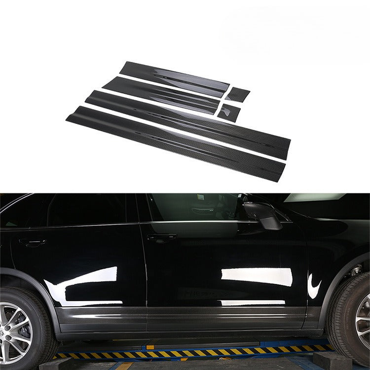 For 14-17 Porsche Cayenne Carbon Fiber Body Trim, Cayenne Dry Carbon Fiber Body Side Skirt
