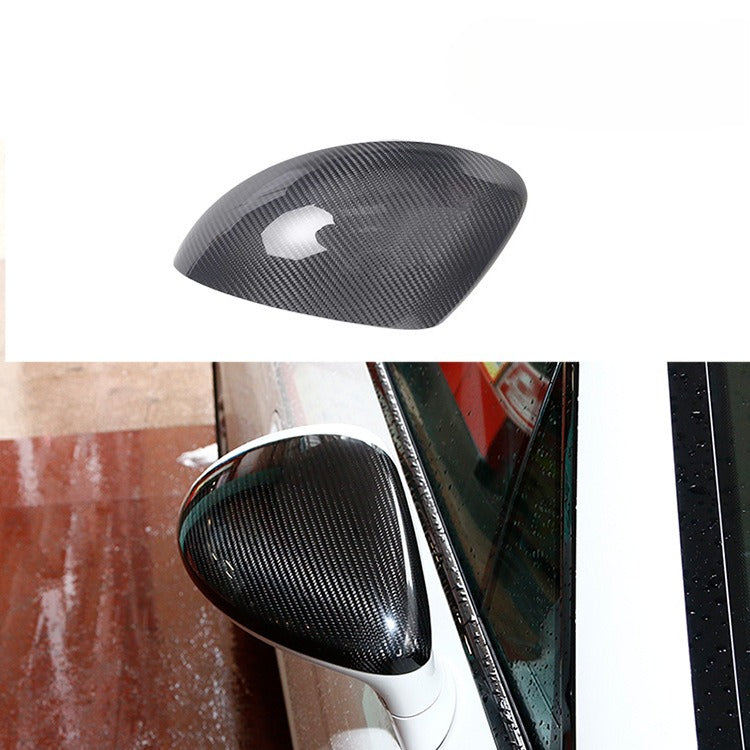 Carbon Fiber Rearview Mirror Cover for Porsche 718 Right Ride Cayman Boxster Carbon Fiber Rearview Mirror Cover