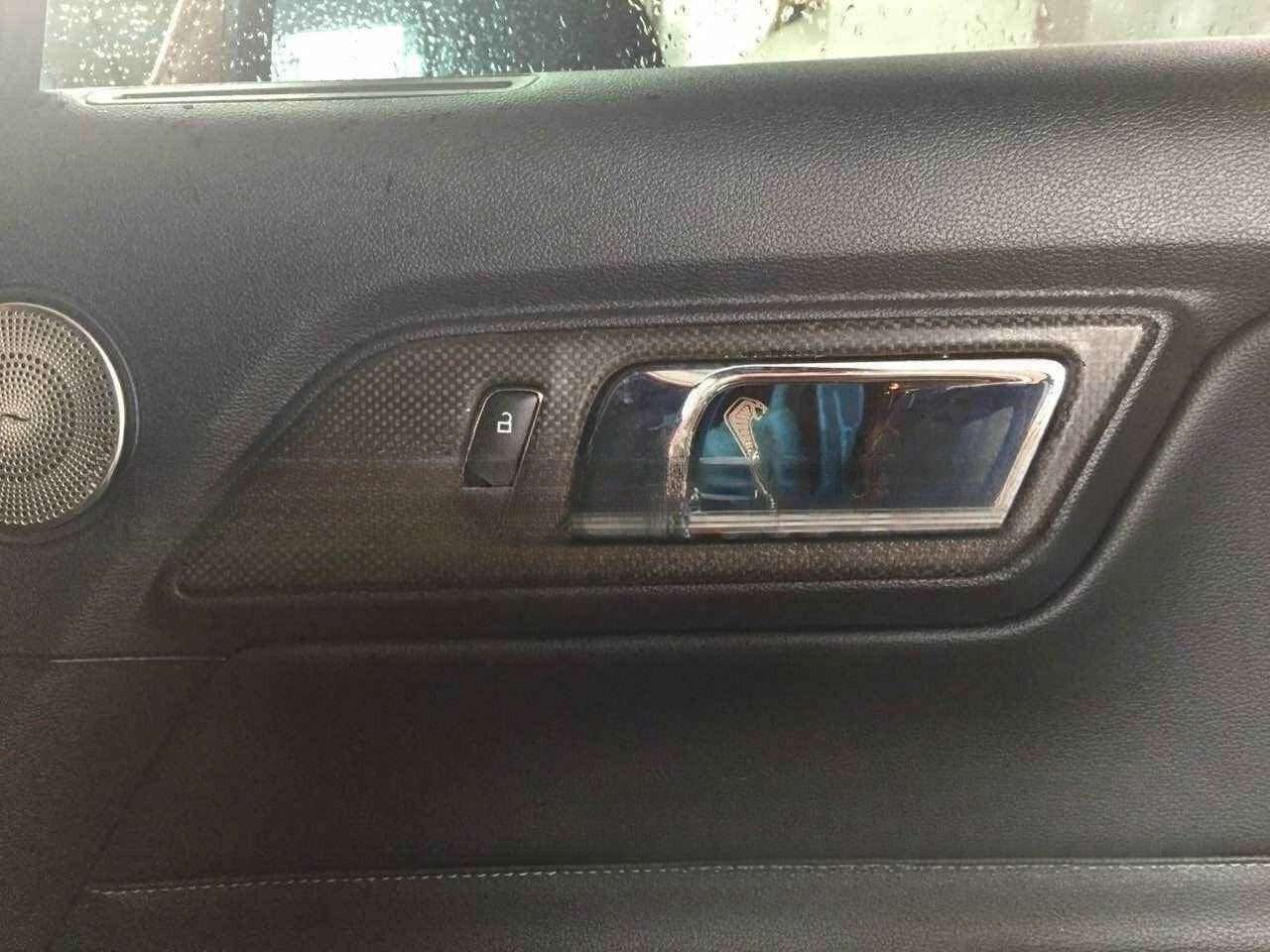 For The Mustang Modified True Carbon Fiber Central Control Instrument Panel Cover To Decorate The Interior