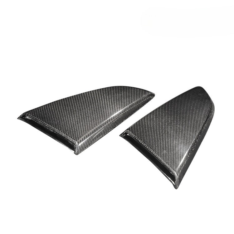 For Ford Mustang Carbon Fiber Louvers Mustang Rear Window Trim Panel Rear Louver Exterior Sticker