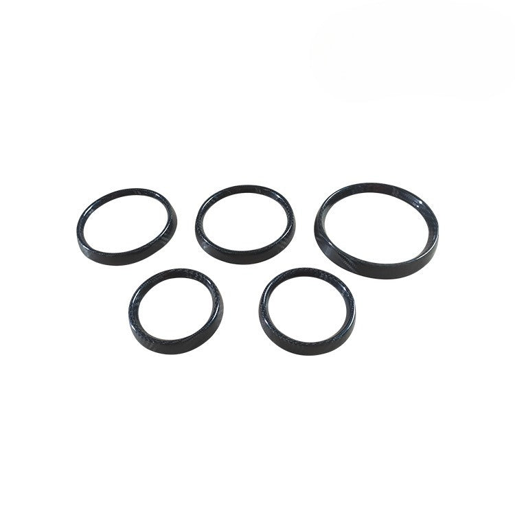 For Porsche 911 Carbon Fiber Dashboard Decoration Ring, Dry Carbon Fiber Instrument Speed Ring