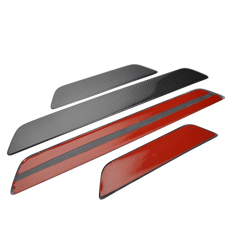 For New Tesla Model Y Carbon Fiber Threshold Trim Model 3 Carbon Fiber Welcome Pedal Case