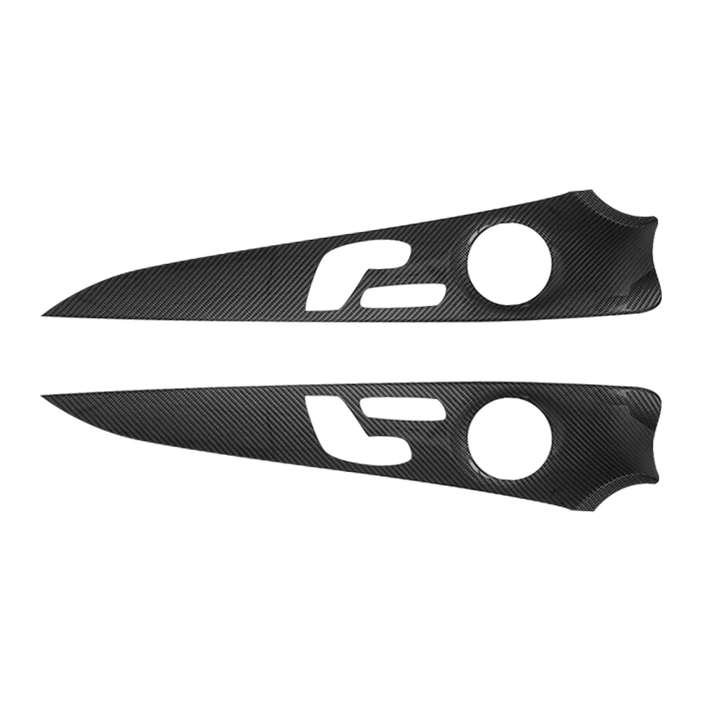 For Benz E-Class W213 Dry Carbon Fiber Inner Door 16-2021 Strip Panel Decor Trim