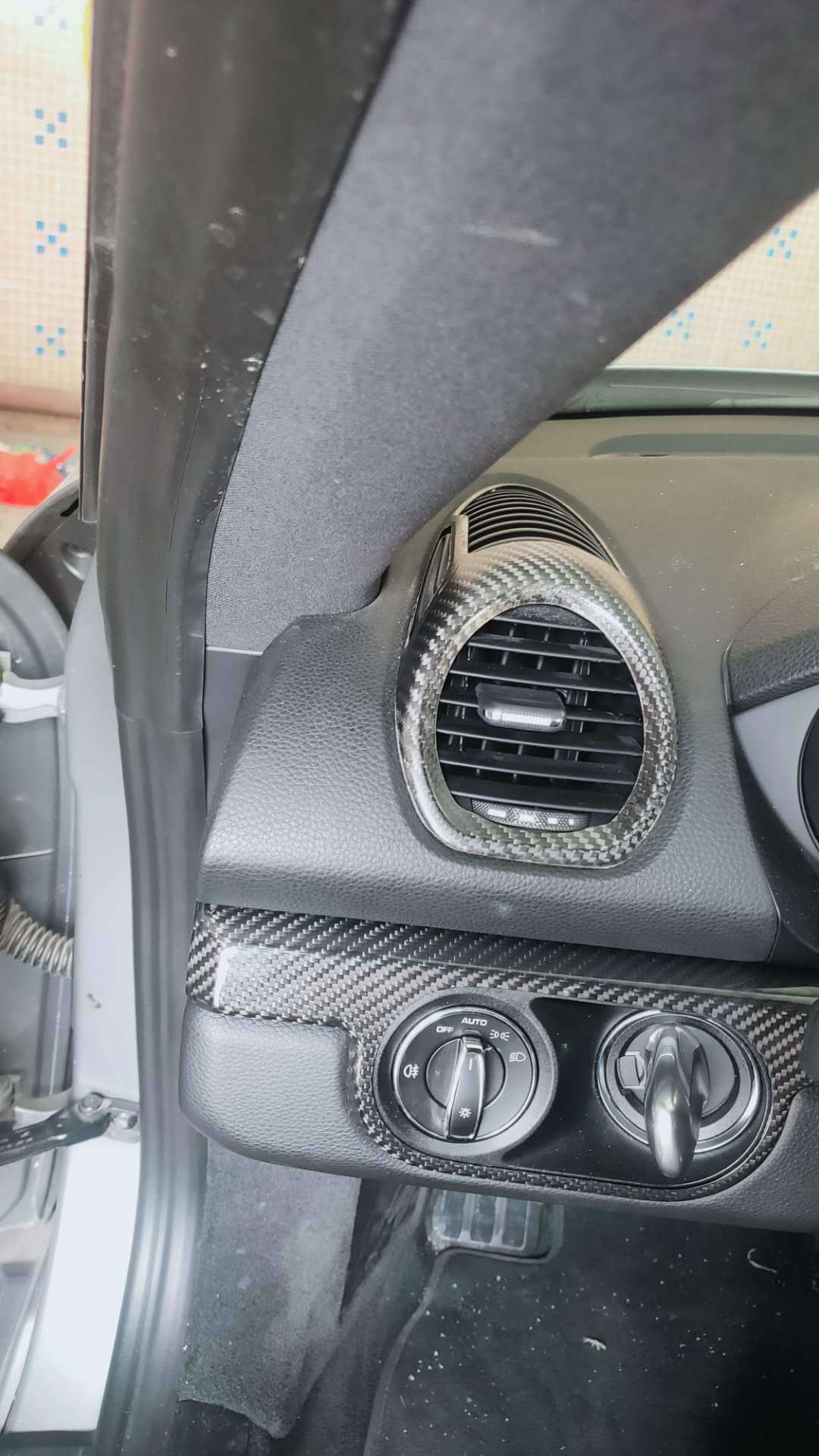 For Porsche Cayman 982 Carbon Fiber Interior 718 Carbon Fiber Dashboard Air Conditioning Out of trend trim