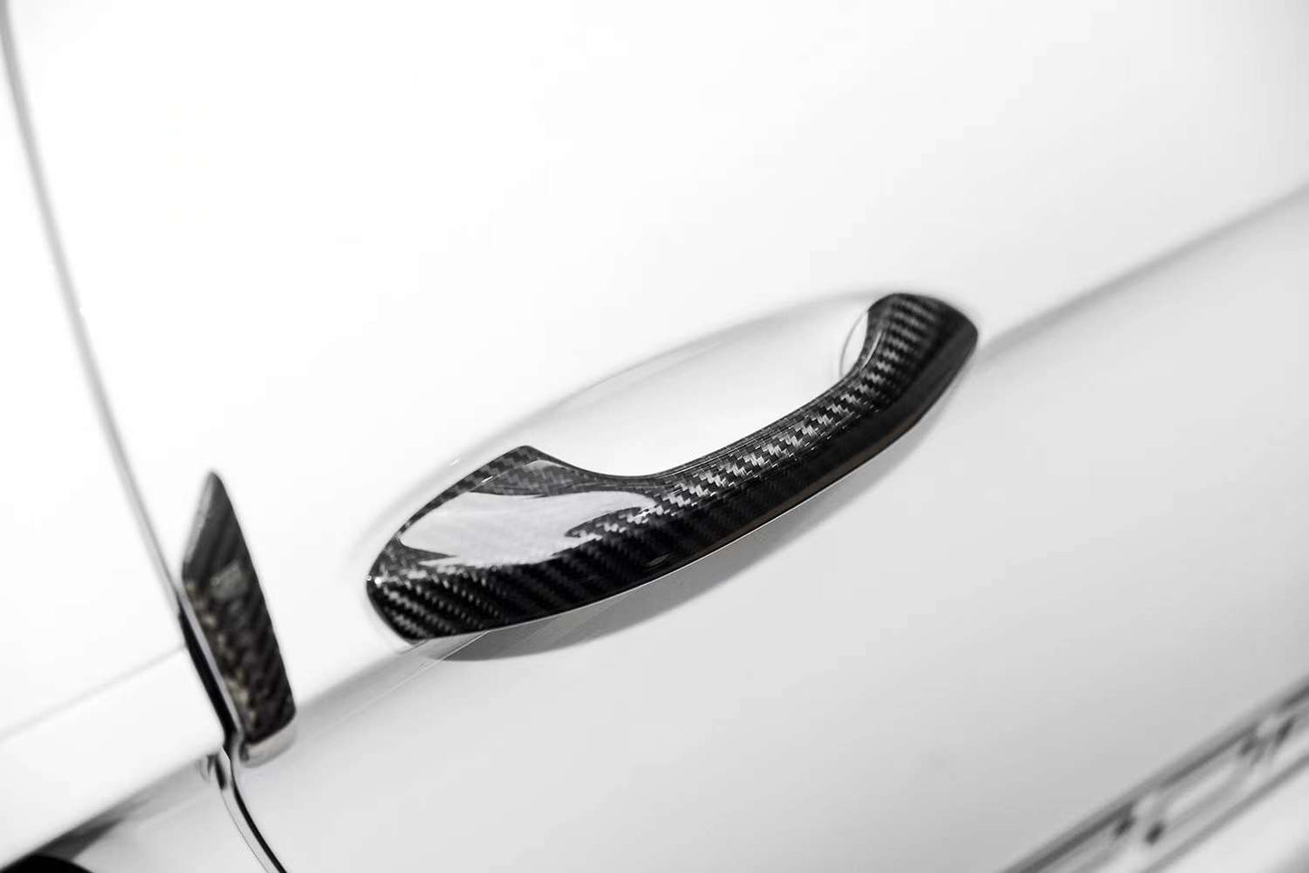 For Porsche Cayman 982 718 Boxster Carbon Fiber External Door Handle Protective Case Retrofit