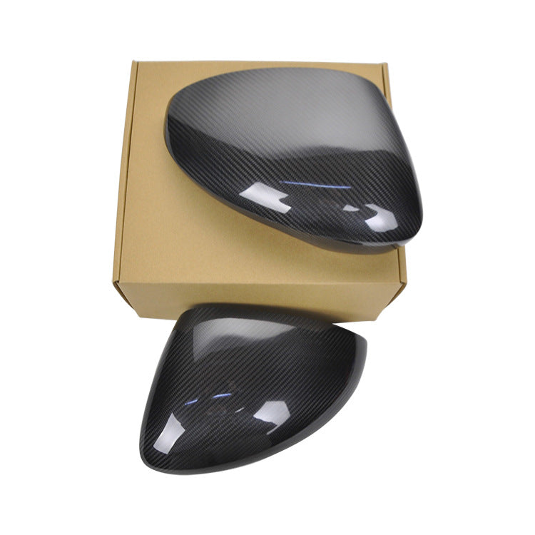 For Porsche 971 Paramela Carbon Fiber Rear View Mirror Case, New Paramela Rear View Mirror Cover