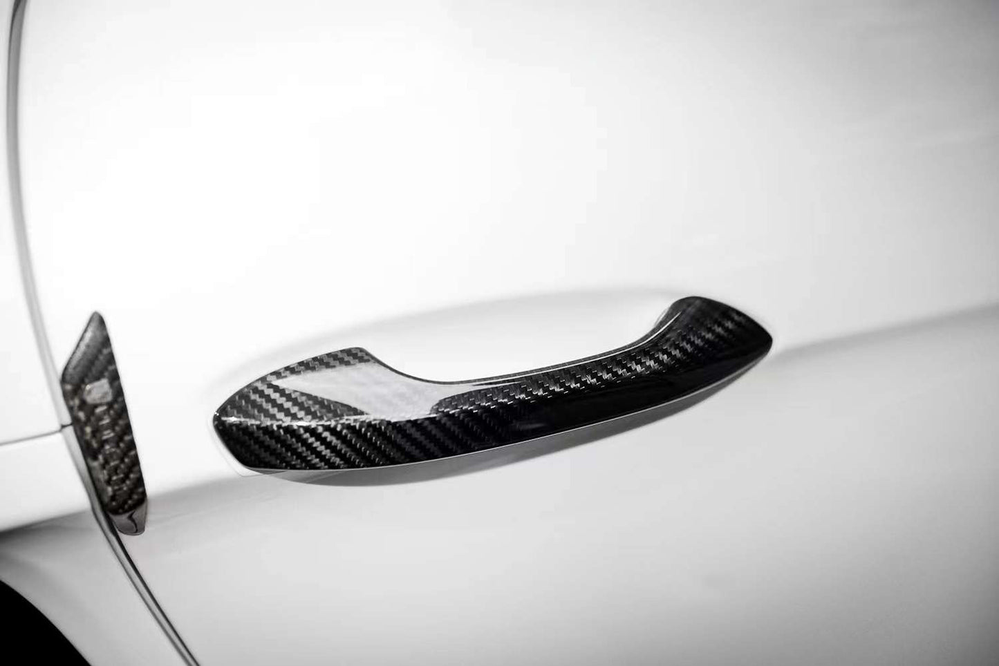 For Porsche Cayman 982 718 Boxster Carbon Fiber External Door Handle Protective Case Retrofit