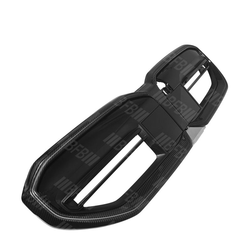 For BMW's New 5 Series G60 G68 Carbon Fiber Medium Mesh I5 Carbon Fiber Medium Mesh with Light Front Grille Modification