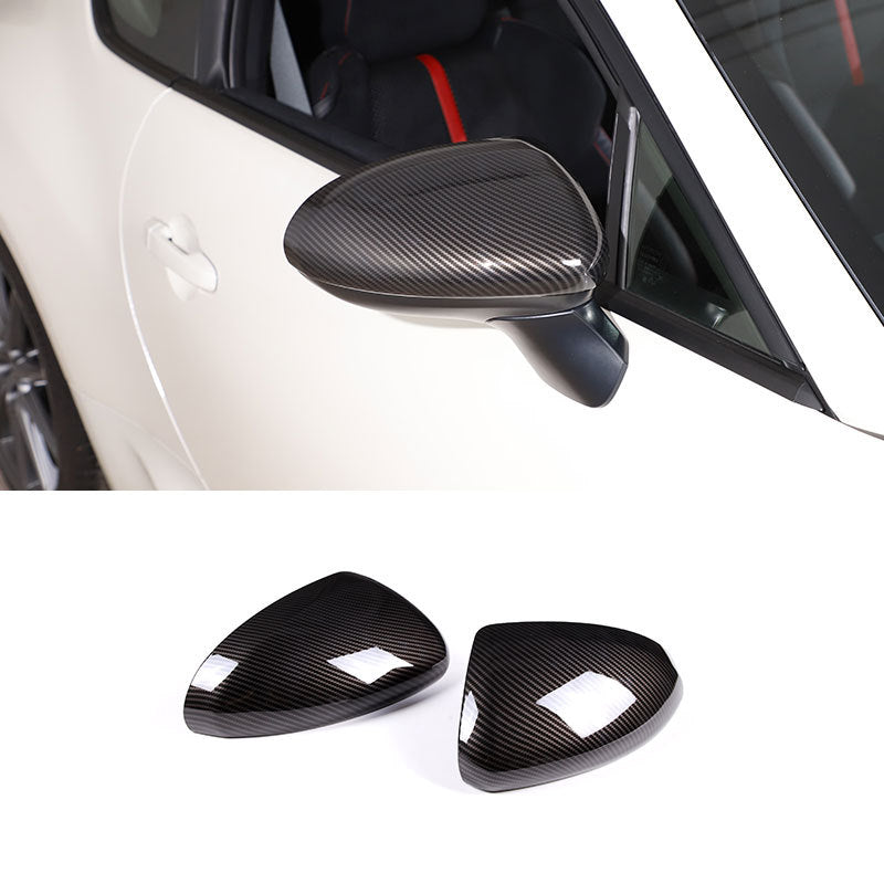 For 22 Toyota 86/Subaru BRZ Exterior Rearview Mirror Cover ABS Carbon Fiber Pattern, Decorative Modification Accessories