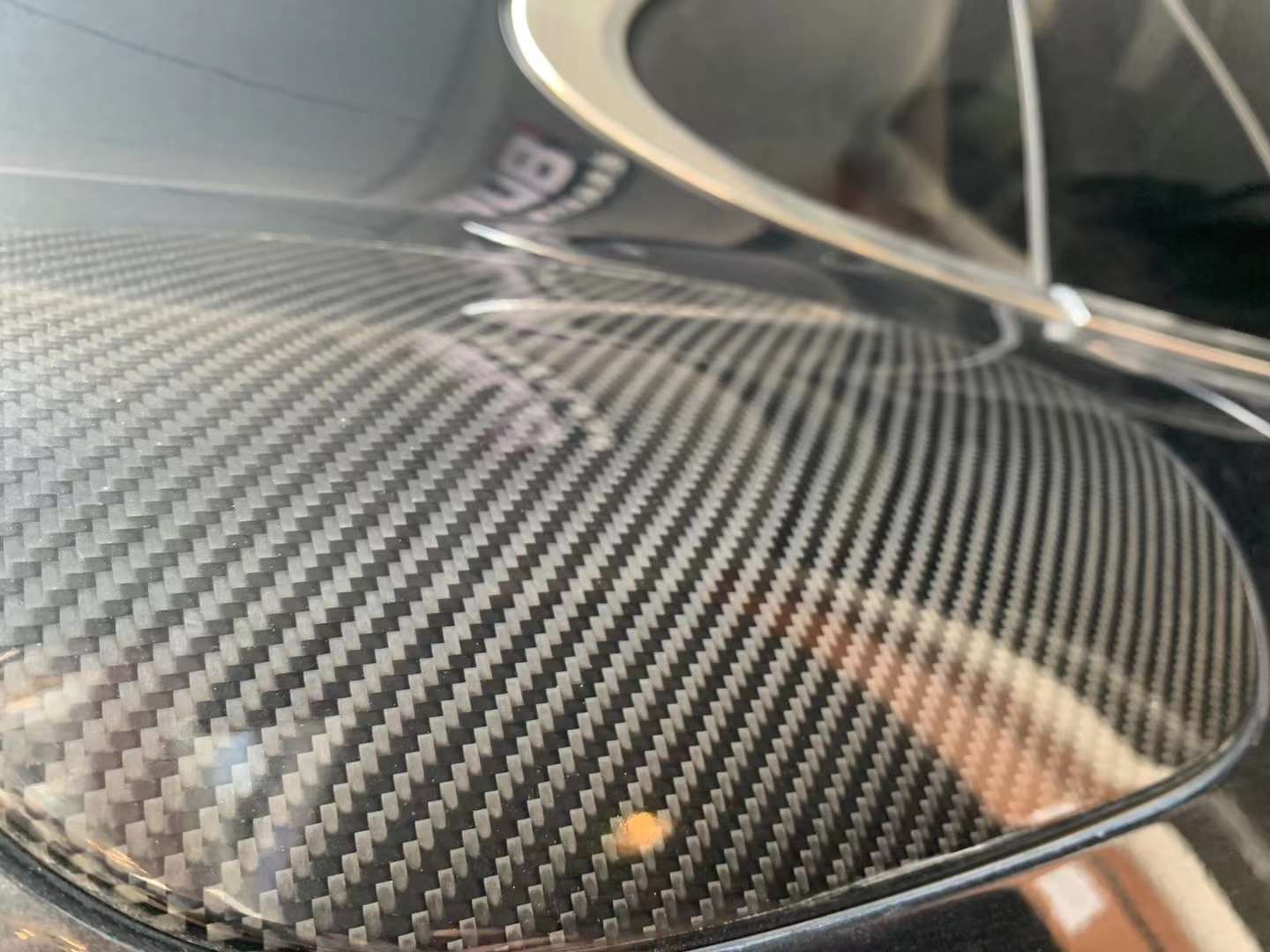 For Porsche Panamera 971 Carbon Fiber Fuel Tank Cap, Paramela Dry Carbon Fiber Fuel Tank Cap Sticker