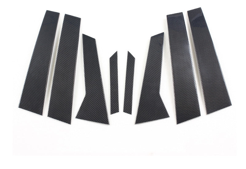 For Porsche Macan Carbon Fiber Mid-column Exterior Modification, Window Carbon Fiber B-pillar C-pillar Trim Modification