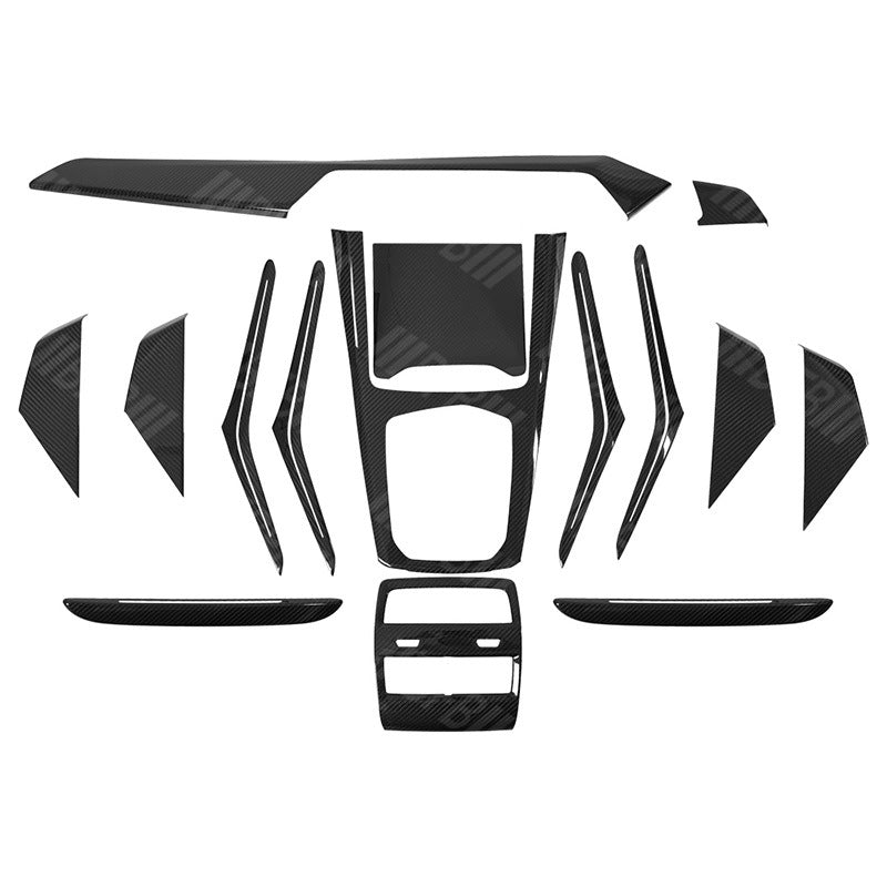 For 18-22 BMW X5 G05 Right Rudder Carbon Fiber Interior, Right Titanium Carbon Fiber Instrument Panel Door Central Control