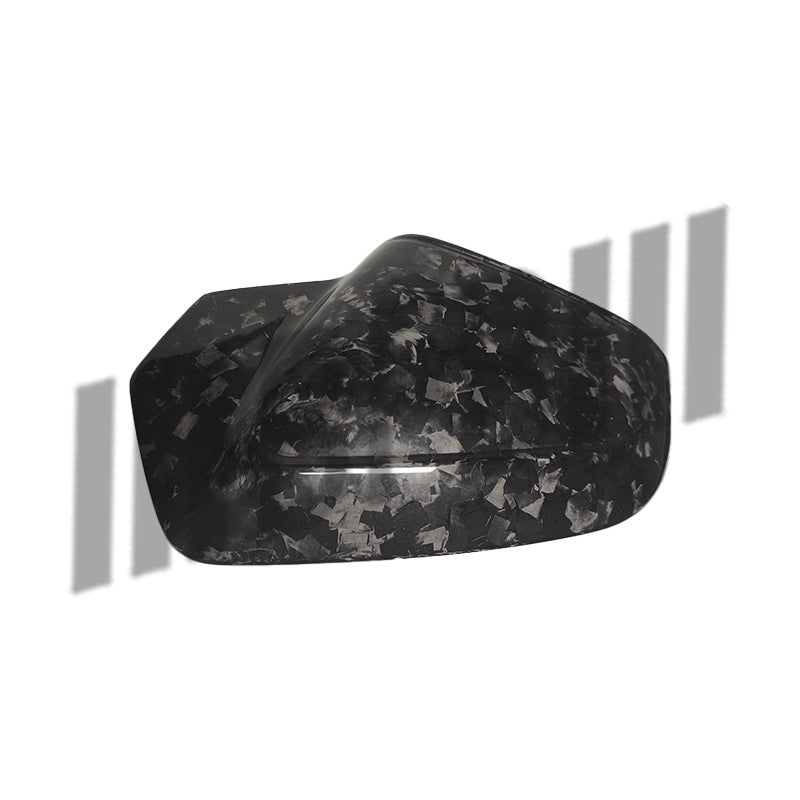 For 24-26 BMW 5 Series G60 G68 Dry Carbon Forged Horn Rearview Mirror Cover, Change To M Rearview Mirror Case