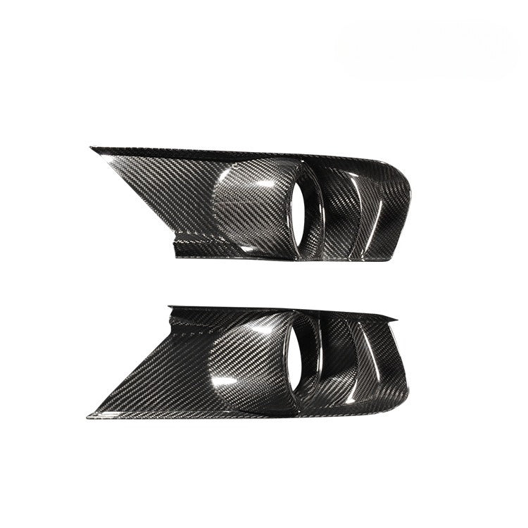 For Ford Mustang Carbon Fiber Fog Light Frame, Fog Lampshade, Mustang Modified Fog Light Frame Daytime Running Light Shell
