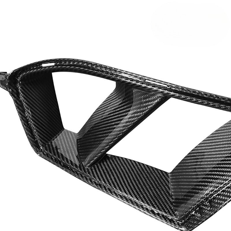 Suitable for BMW M3 G80 M4 G82 dry carbon fiber front bar trend carbon fiber front fog lamp air dissipation trend