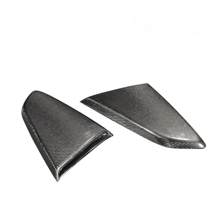 For Ford Mustang Carbon Fiber Louvers Mustang Rear Window Trim Panel Rear Louver Exterior Sticker