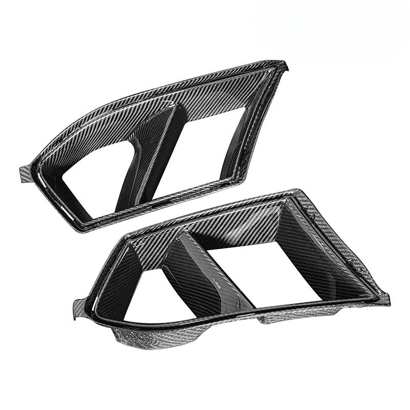 Suitable for BMW M3 G80 M4 G82 dry carbon fiber front bar trend carbon fiber front fog lamp air dissipation trend